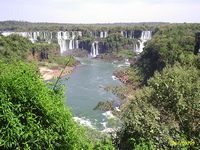 De watervallen bij Foz de Iguaçu